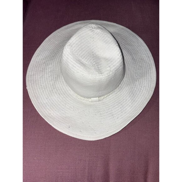 Nikki Beach Ashtin Fedora Hat in White One Size Womens Beach Garden Sun